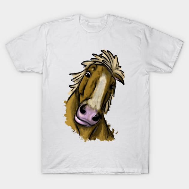 Funny horse T-Shirt by Antiope